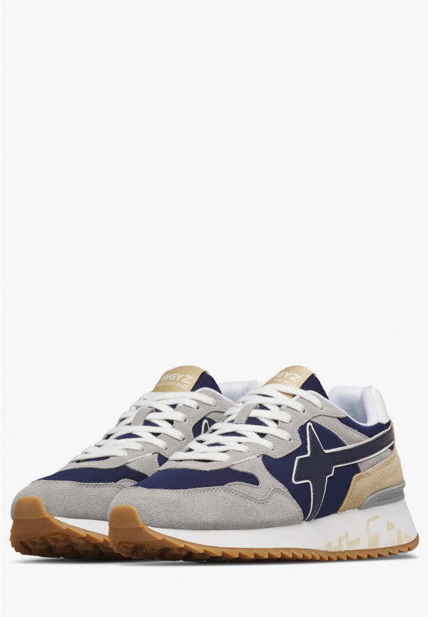 W6YZ Yak-M 2015185 26 sneaker uomo grigio navy tessuto