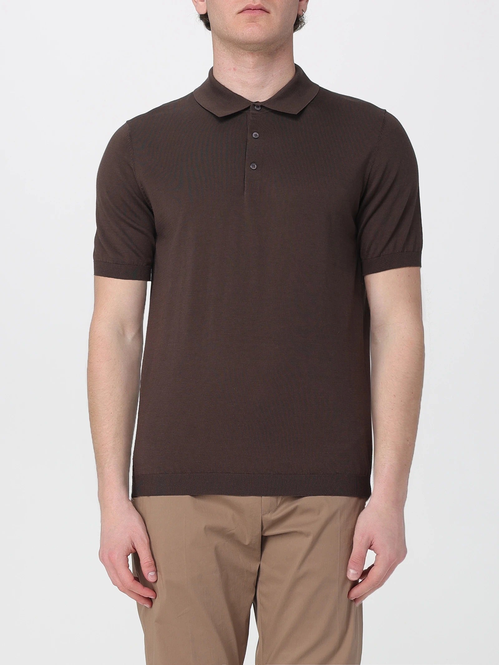 Kangra 3004 26 Polo Ebano cotone e seta