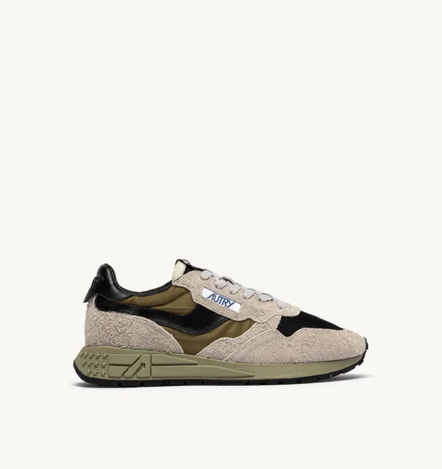 Autry Reelwind Low WWLM Sneakers Herb Uomo Nylon Suede