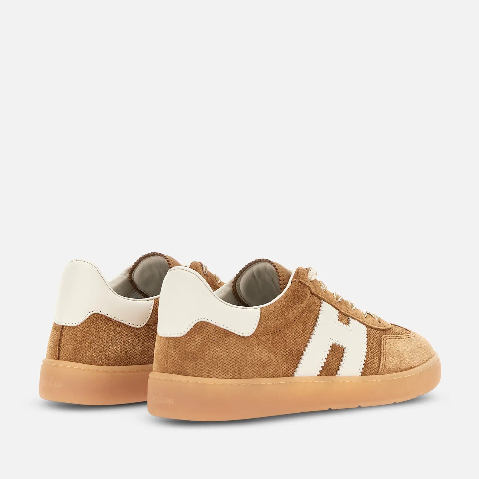 Hogan Cool HXM6470FB60UW Sneakers Uomo Cammello Scamosciate