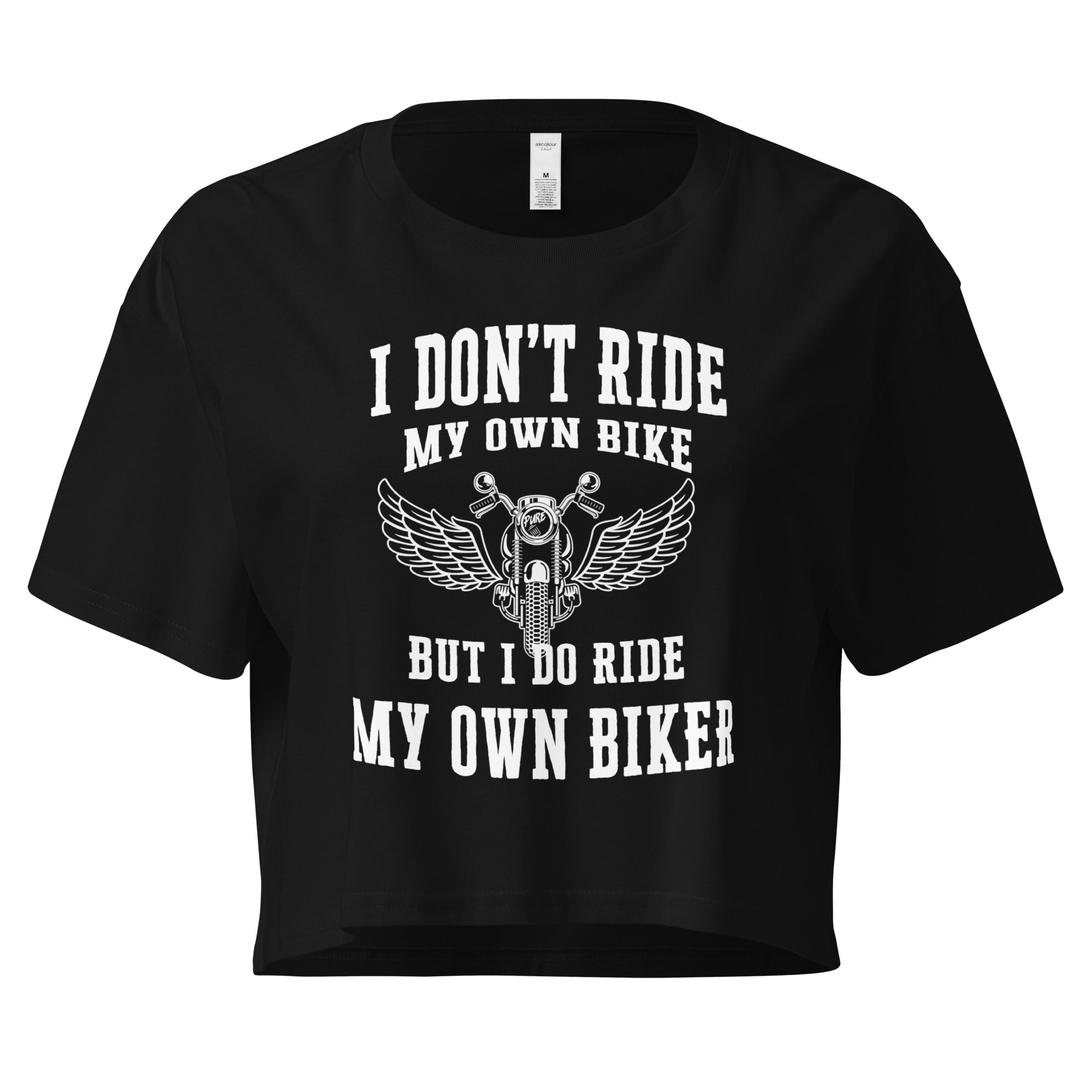 Pure Trash I Don't Ride Crop top donna cotone corto
