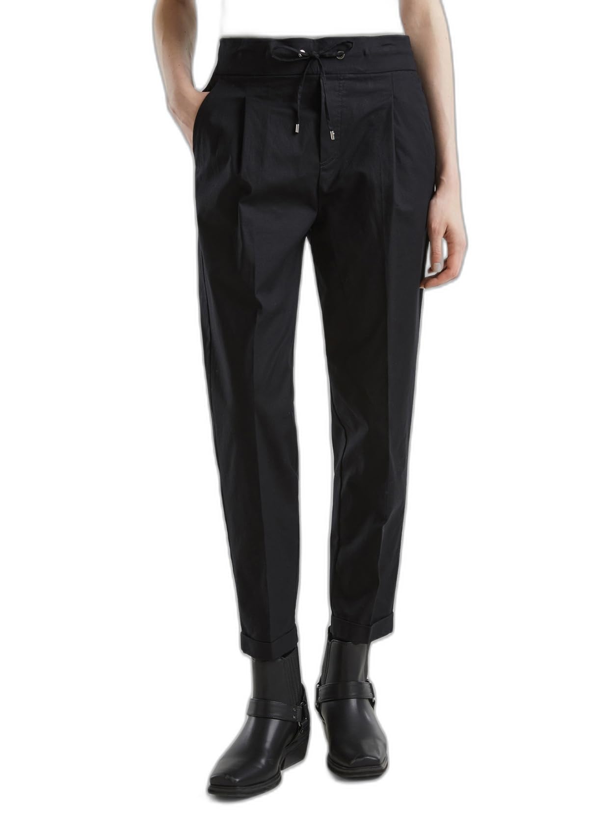 United Colors of Benetton 4CV0DF01C Pantalone Donna Nero M