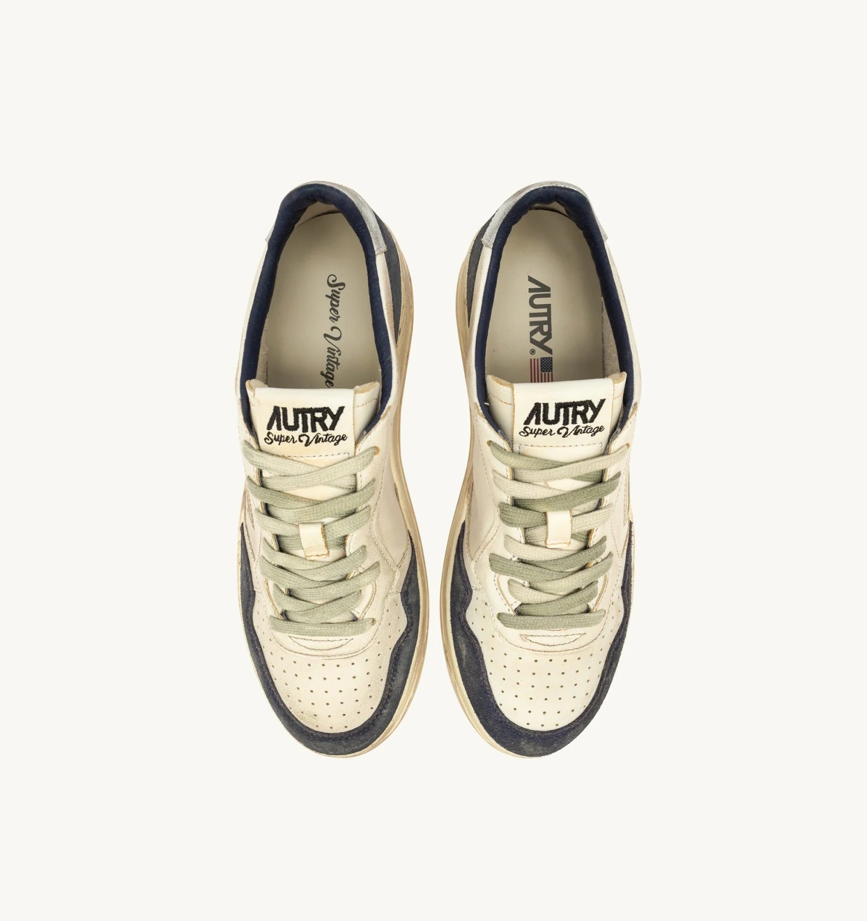 Autry Medalist Low AVLM-LS07 sneakers uomo Space Blue Silver pelle
