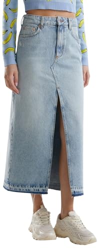Benetton Gonne Gonna lunga denim con spacco davanti