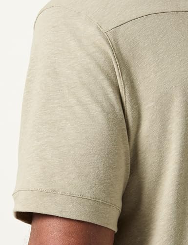 Benetton Serafino T-Shirt Maglietta Misto Lino Relax