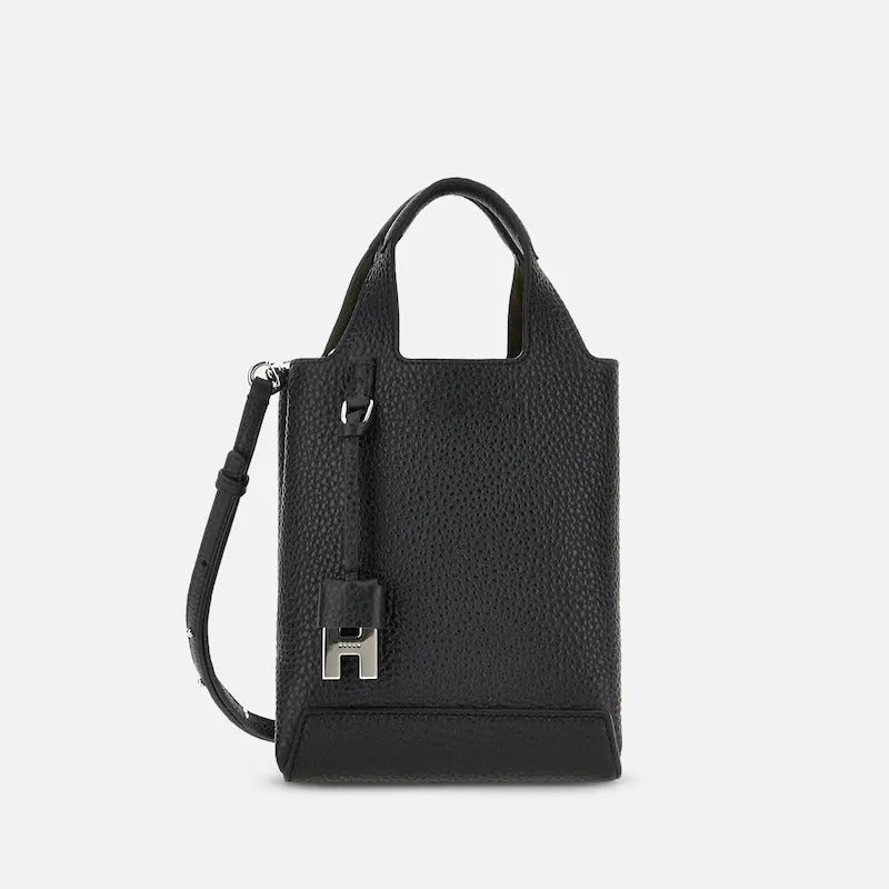 Hogan Shopping Mini KBW01RA0100TH borsa donna nero pelle