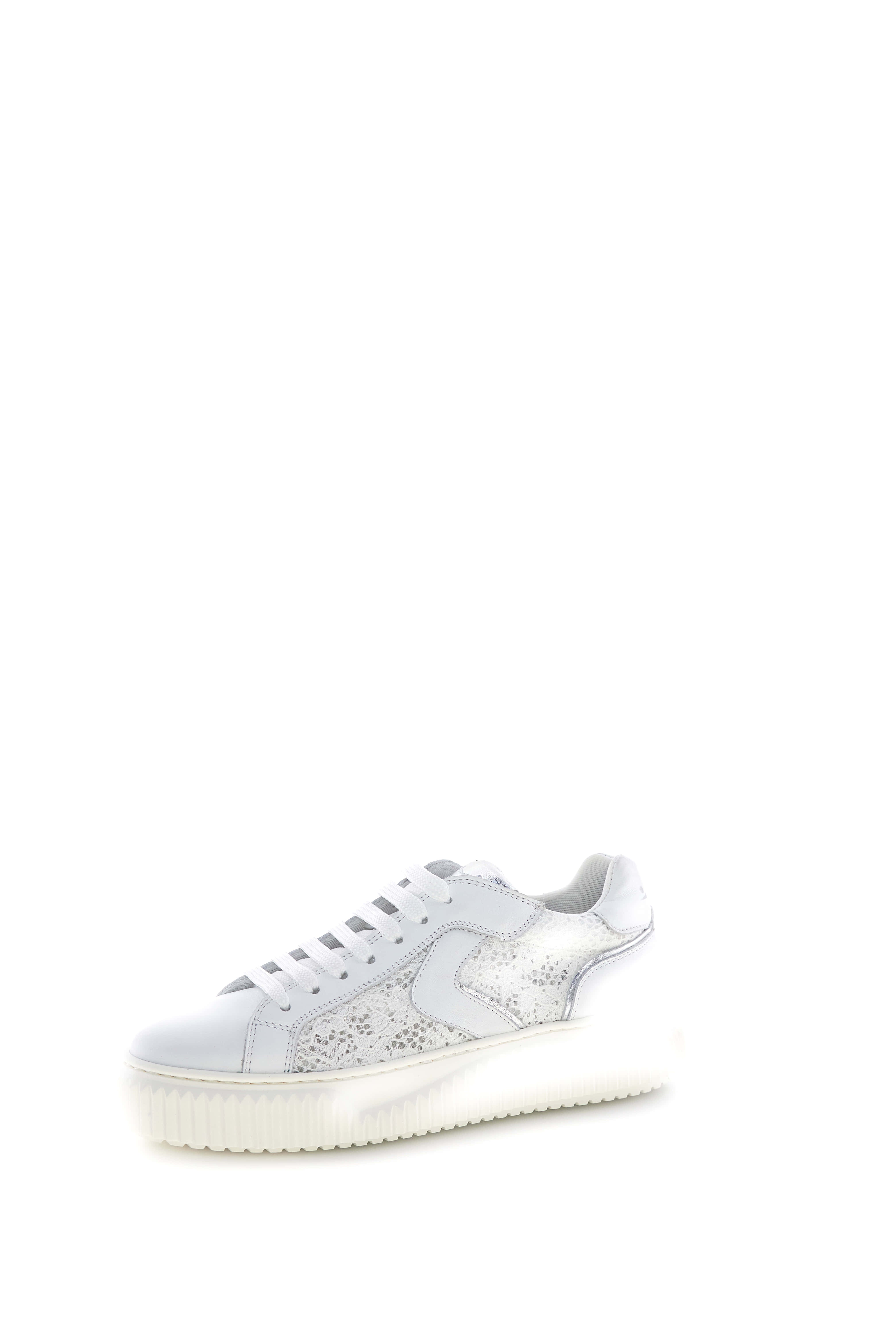 Voile Blanche Lipari Mesh sneakers bianco argento donna