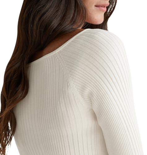Benetton Maglieria Maglione Donna Viscosa Slim Scollo Ampio M